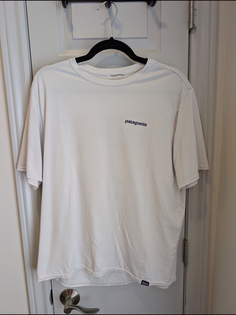 Patagonia Men's White Short-Sleeve Crew T-Shirt
